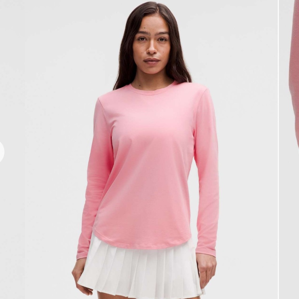 Lululemon Athletica Love Long Sleeve Top in Pink Tide